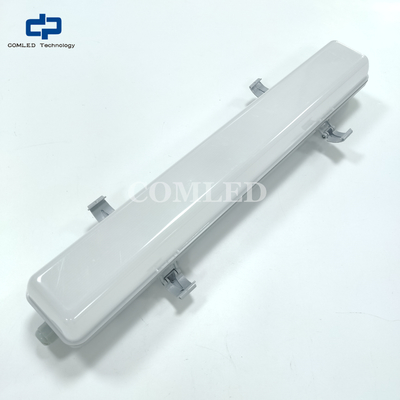 방수 LED 배튼 조명, 엔지니어링 프로젝트용 LED 2피트 조명기구, IP65 방수 등급, 주차장용 18W 슬림 LED 배튼